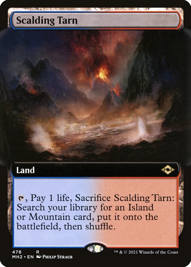 Scalding Tarn Extended Art 478 (Modern Horizons 2)  | Good Games Modbury