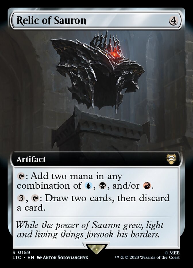 Relic of Sauron 159 (Commander: The Lord of the Rings: Tales of Middle-earth)  - Extended Art | Good Games Modbury
