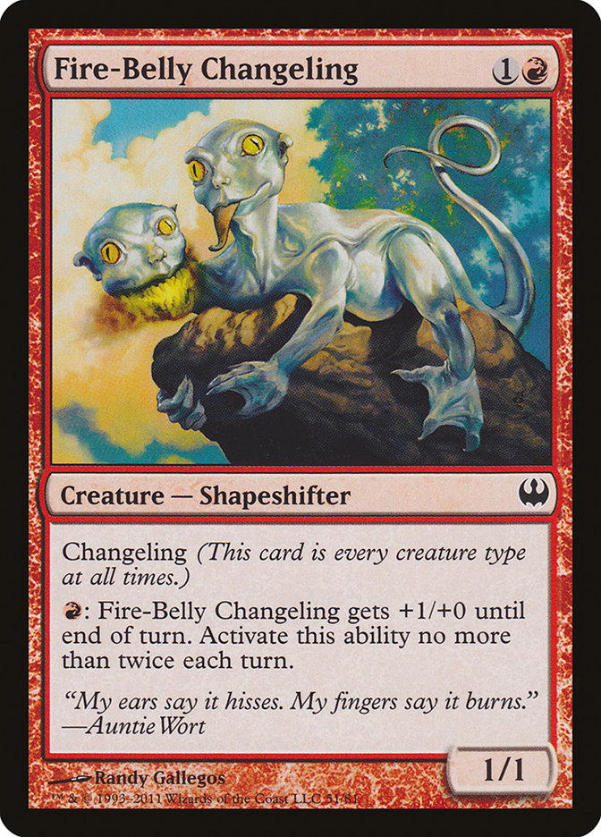 Fire-Belly Changeling 51/81 (Duel Decks: Knights vs. Dragons)  | Good Games Modbury