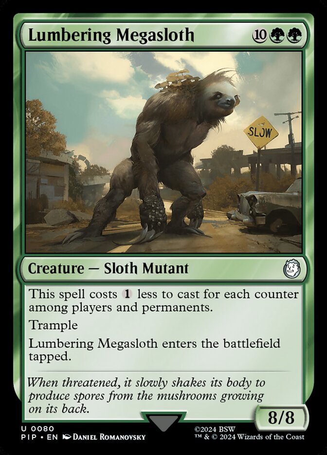 Lumbering Megasloth 80/326 (Universes Beyond: Fallout)  | Good Games Modbury