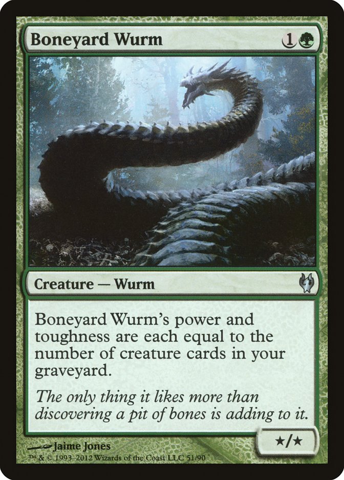 Boneyard Wurm 51/90 (Duel Decks: Izzet vs. Golgari)  | Good Games Modbury