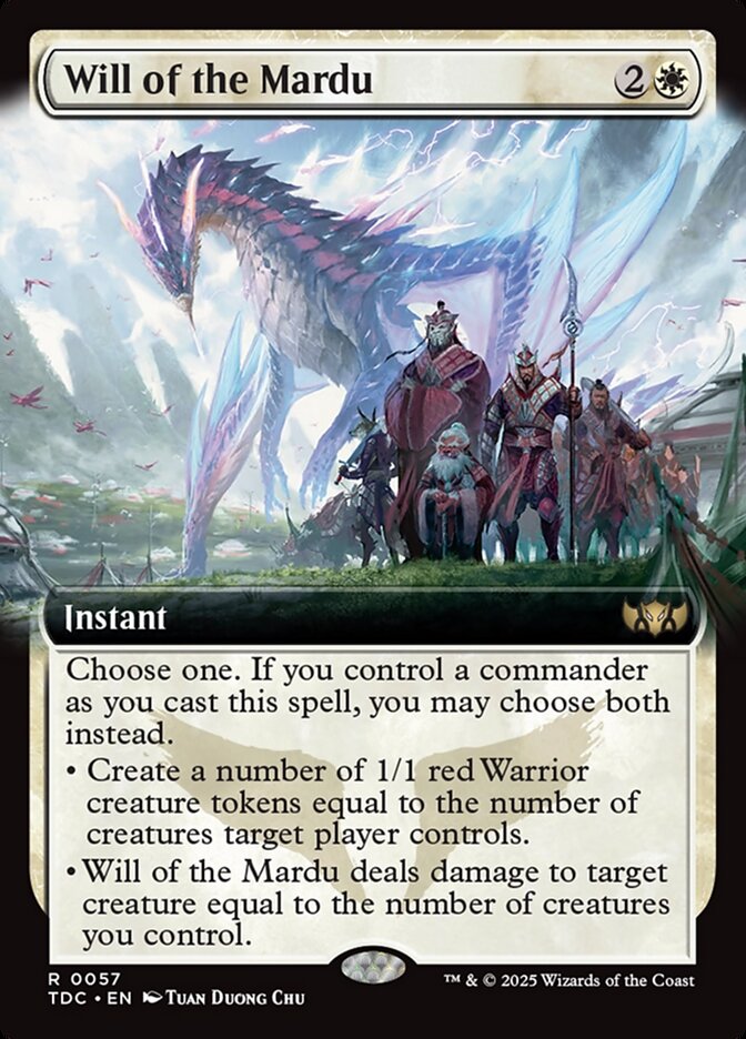 Will of the Mardu 57 (Commander: Tarkir: Dragonstorm)  - Extended Art | Good Games Modbury