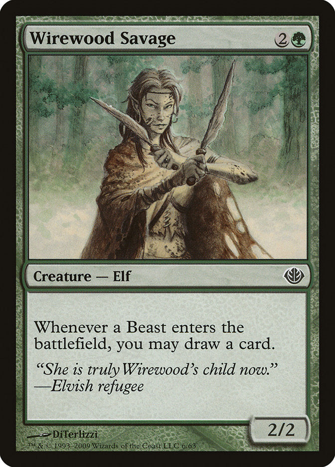 Wirewood Savage 6/63 (Duel Decks: Garruk vs. Liliana)  | Good Games Modbury