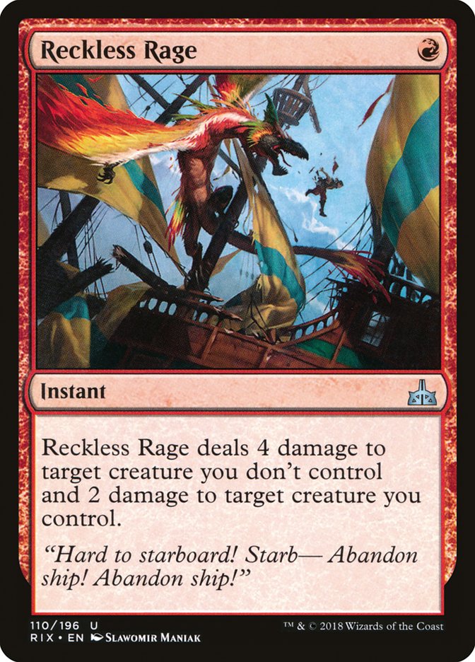 Reckless Rage 110/196 (Rivals of Ixalan)  | Good Games Modbury