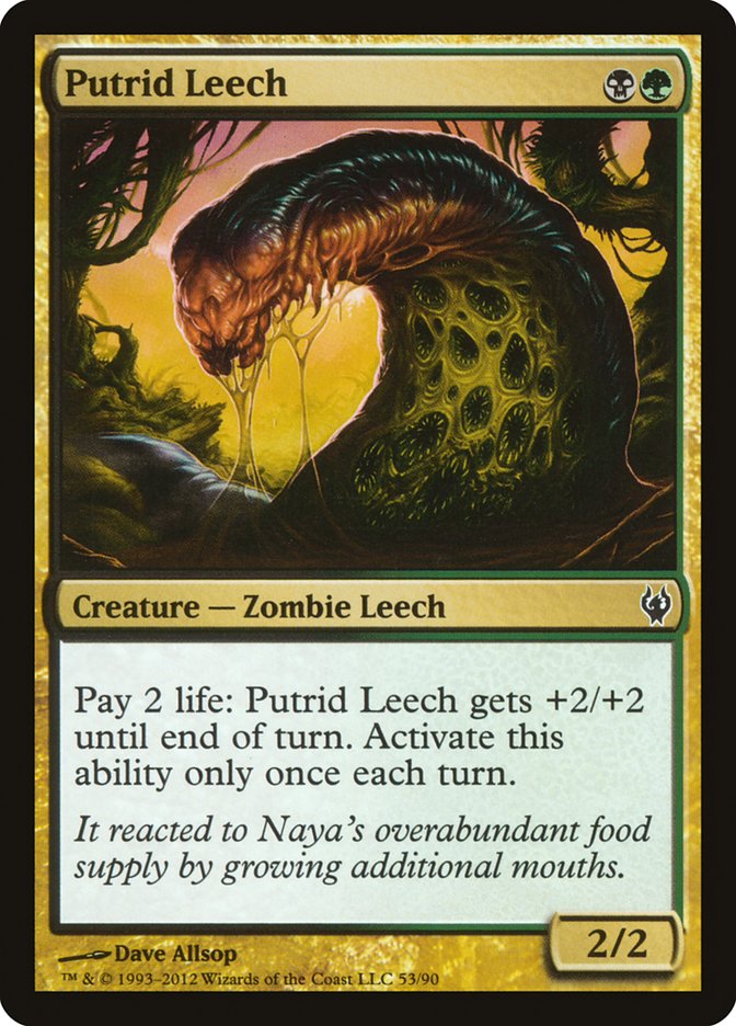 Putrid Leech 53/90 (Duel Decks: Izzet vs. Golgari)  | Good Games Modbury