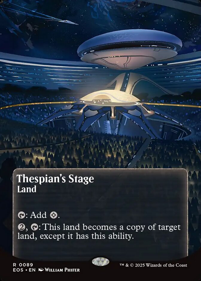Thespian's Stage 89/45 (Edge of Eternities: Stellar Sights)  - Borderless Foil | Good Games Modbury