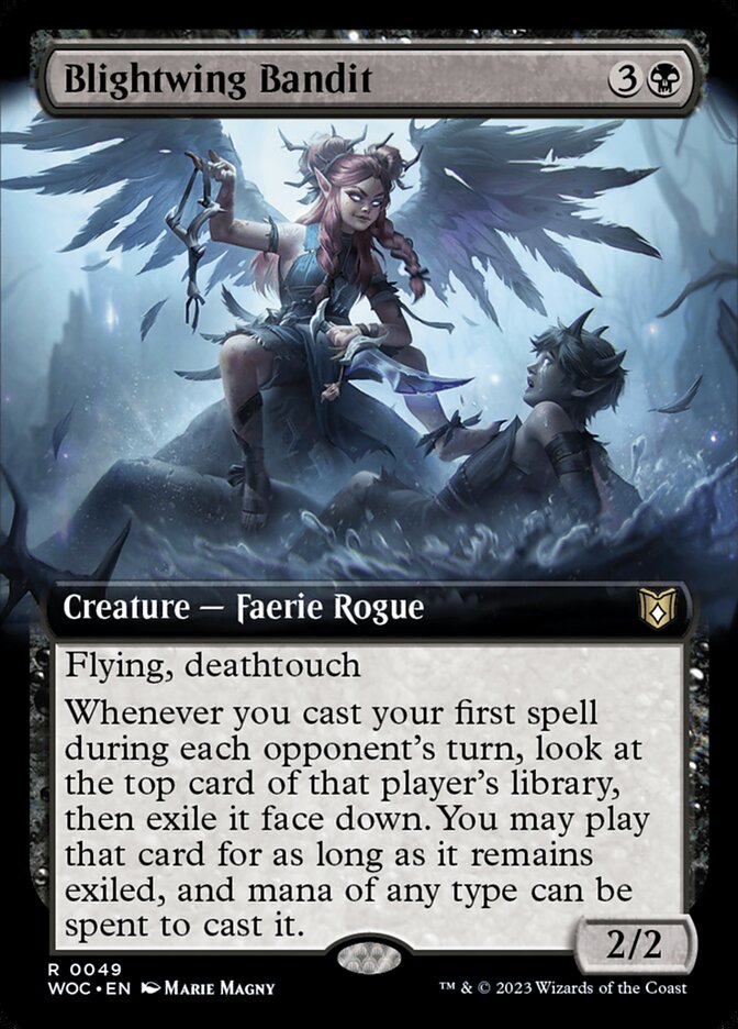 Blightwing Bandit 49/173 (Commander: Wilds of Eldraine)  - Extended Art | Good Games Modbury