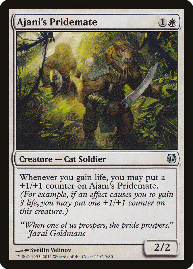 Ajani's Pridemate 9/80 (Duel Decks: Ajani vs. Nicol Bolas)  | Good Games Modbury