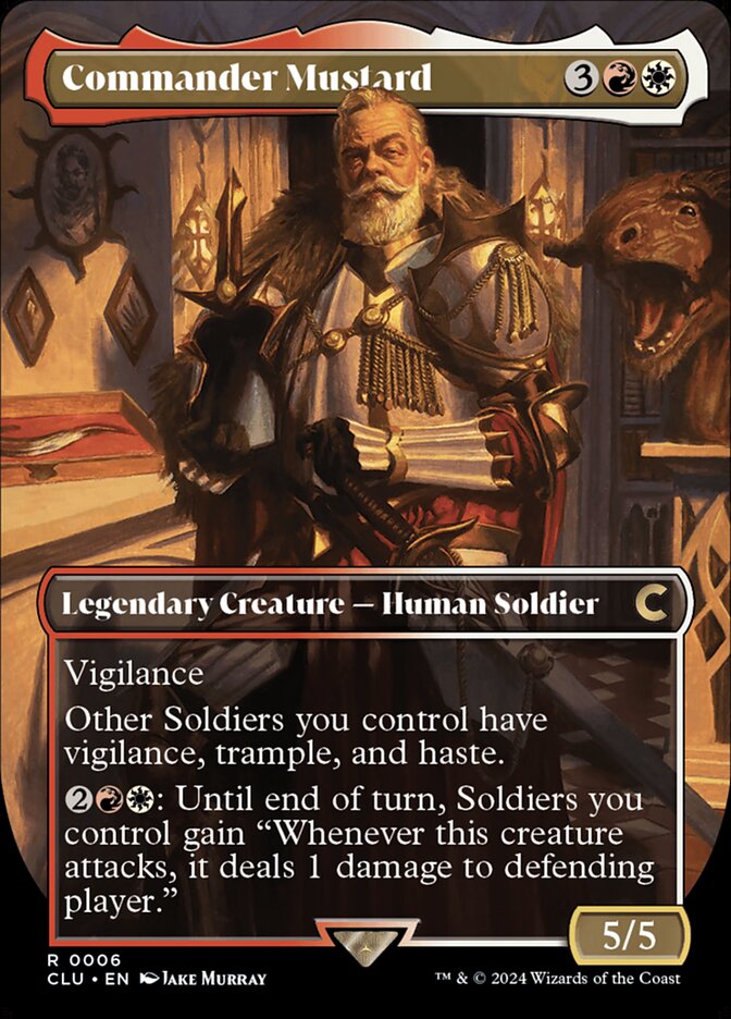 Commander Mustard 6/284 (Ravnica: Clue Edition)  - Borderless | Good Games Modbury