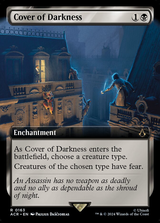 Cover of Darkness 163/110 (Universes Beyond: Assassin's Creed)  - Extended Art | Good Games Modbury