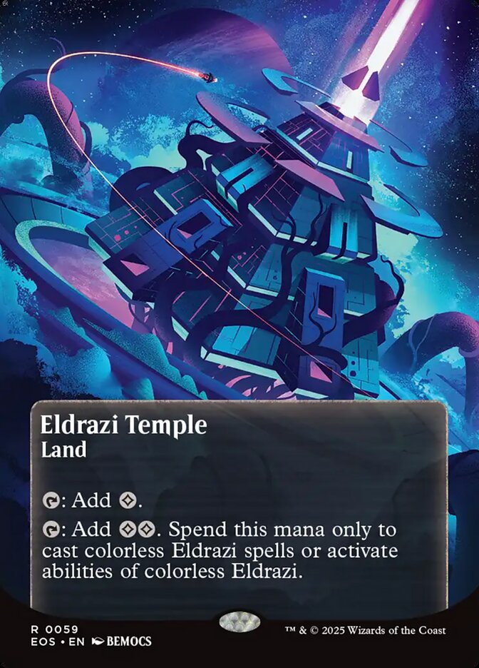 Eldrazi Temple 59 (Edge of Eternities: Stellar Sights)  - Borderless | Good Games Modbury
