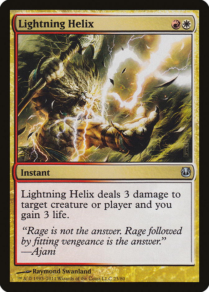 Lightning Helix 23/80 (Duel Decks: Ajani vs. Nicol Bolas)  | Good Games Modbury