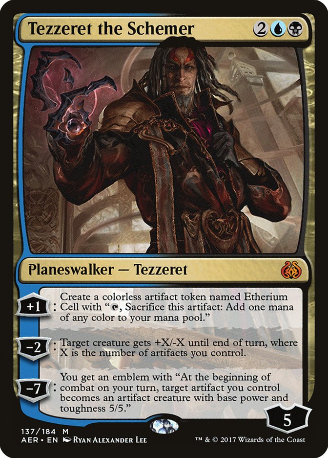 Tezzeret the Schemer 137/184 (Aether Revolt)  - Foil | Good Games Modbury