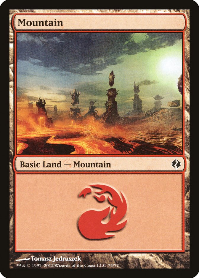 Mountain 75 (Duel Decks: Venser vs. Koth)  | Good Games Modbury