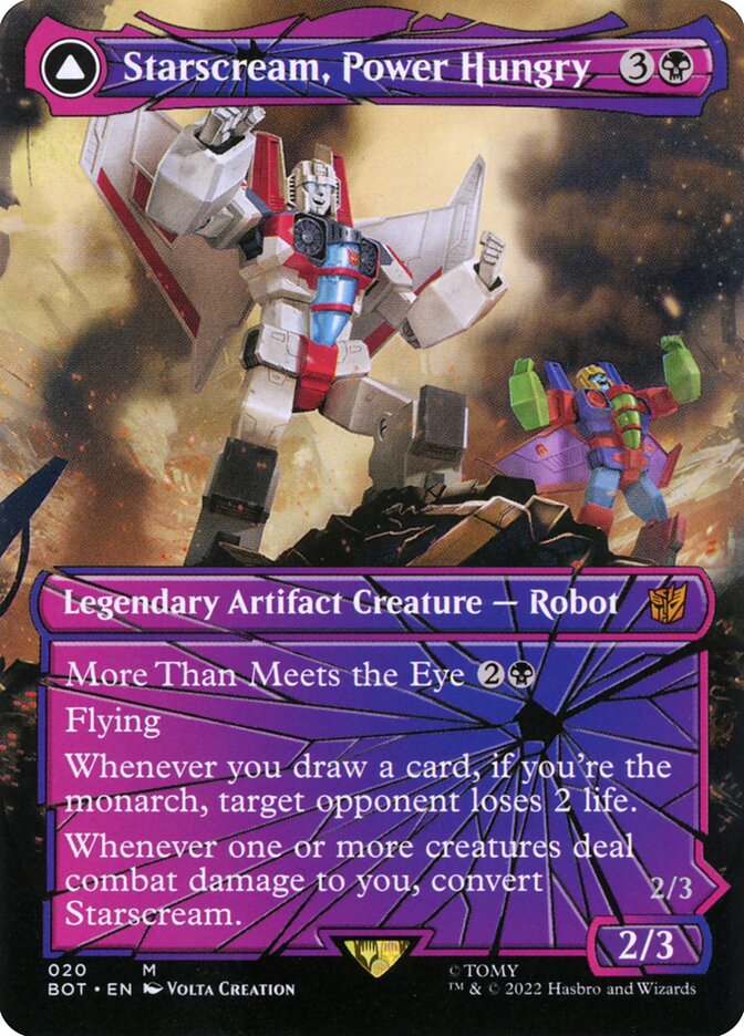 Starscream, Power Hungry // Starscream, Seeker Leader 20/58 (Universes Beyond: Transformers)  - Foil | Good Games Modbury