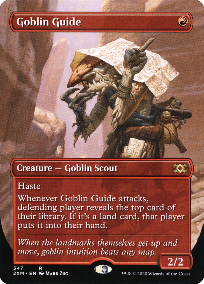 Goblin Guide 347/332 (Double Masters)  - Borderless Foil | Good Games Modbury