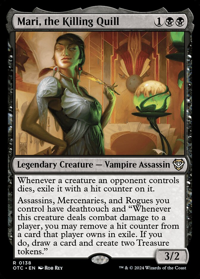 Mari, the Killing Quill 138/40 (Commander: Outlaws of Thunder Junction)  | Good Games Modbury