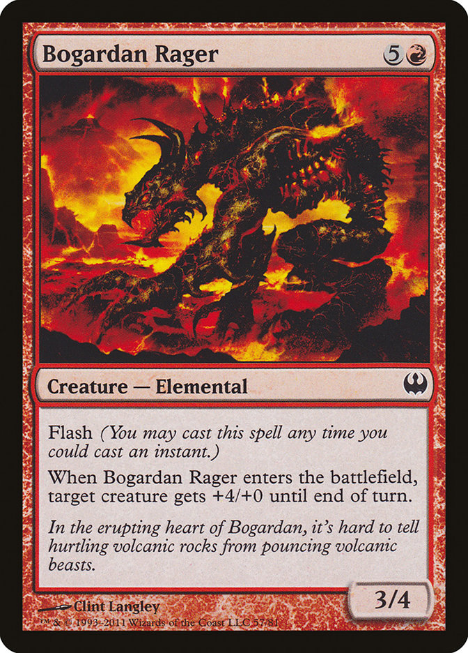 Bogardan Rager 57 (Duel Decks: Knights vs. Dragons)  | Good Games Modbury