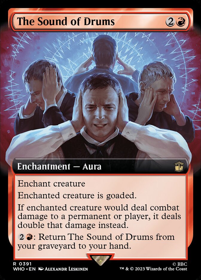 The Sound of Drums 391/331 (Universes Beyond: Doctor Who)  - Extended Art Foil | Good Games Modbury