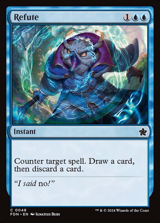 Refute 48/291 (Foundations)  - Foil | Good Games Modbury