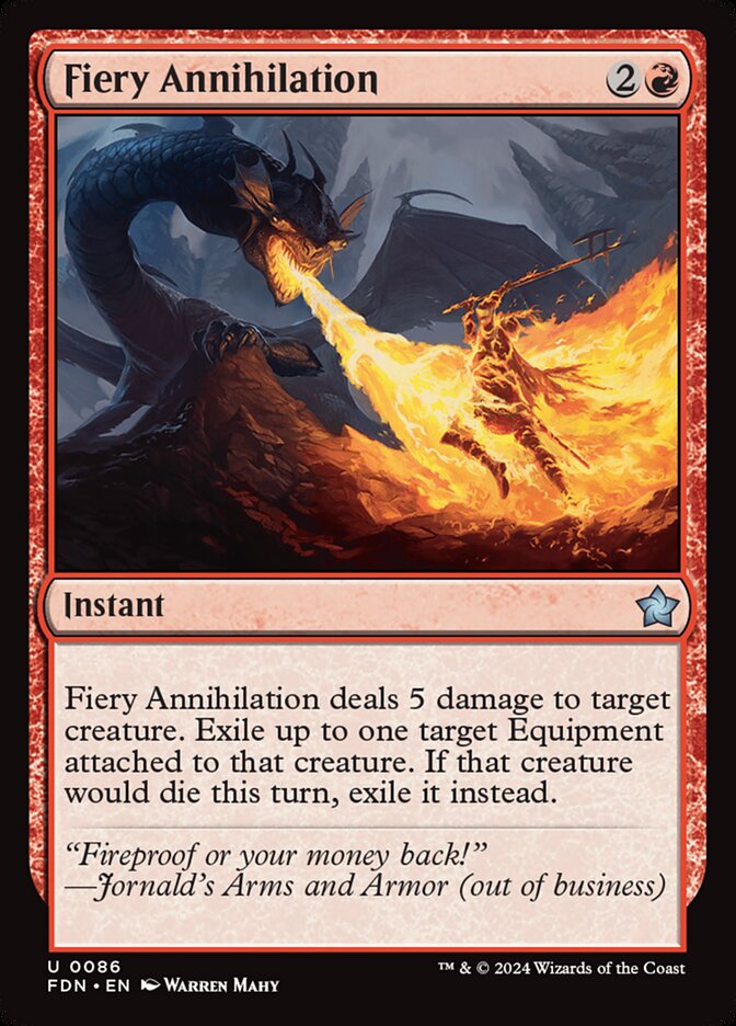 Fiery Annihilation 86/291 (Foundations)  | Good Games Modbury