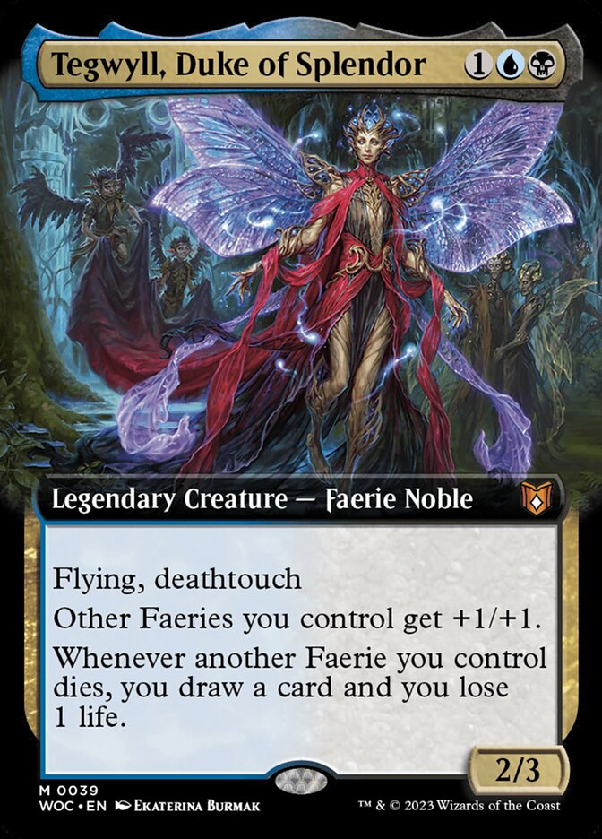 Tegwyll, Duke of Splendor 39/173 (Commander: Wilds of Eldraine)  - Extended Art | Good Games Modbury