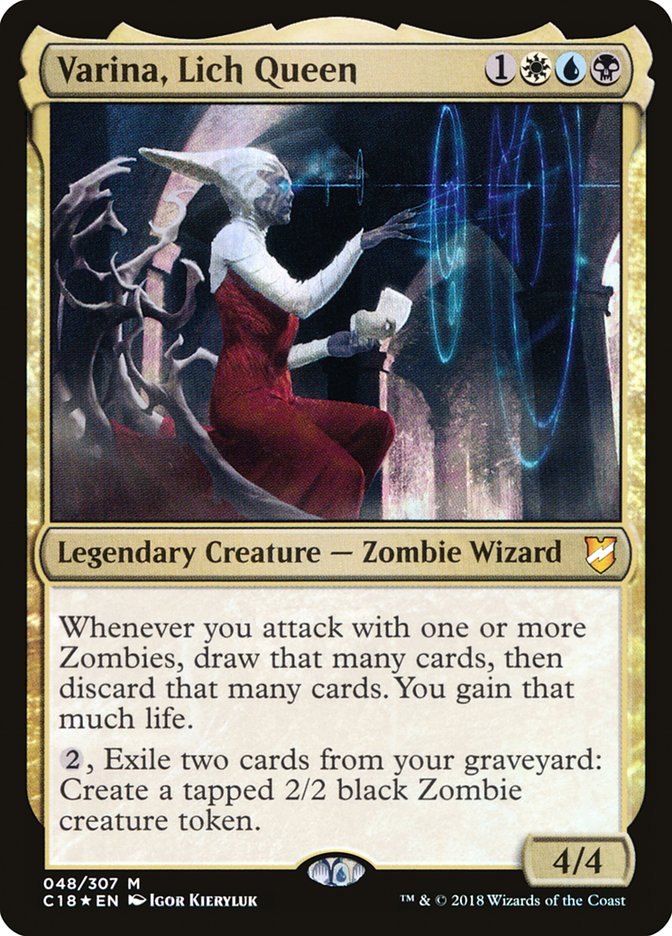 Varina, Lich Queen 48/307 (Commander 2018)  - Foil | Good Games Modbury