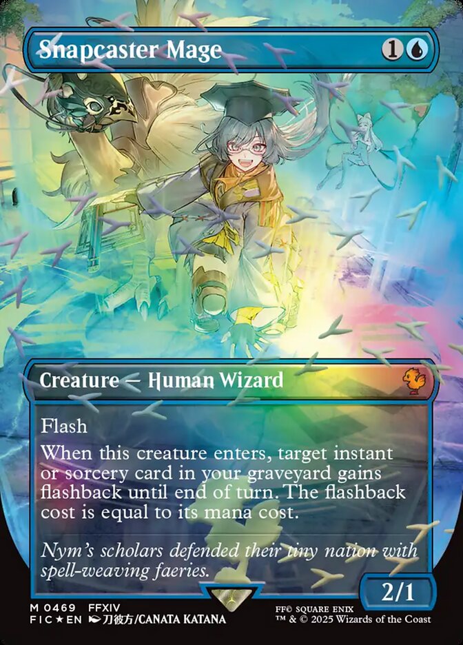 Snapcaster Mage 469 (Commander: FINAL FANTASY)  - Borderless Chocobo Track Foil | Good Games Modbury
