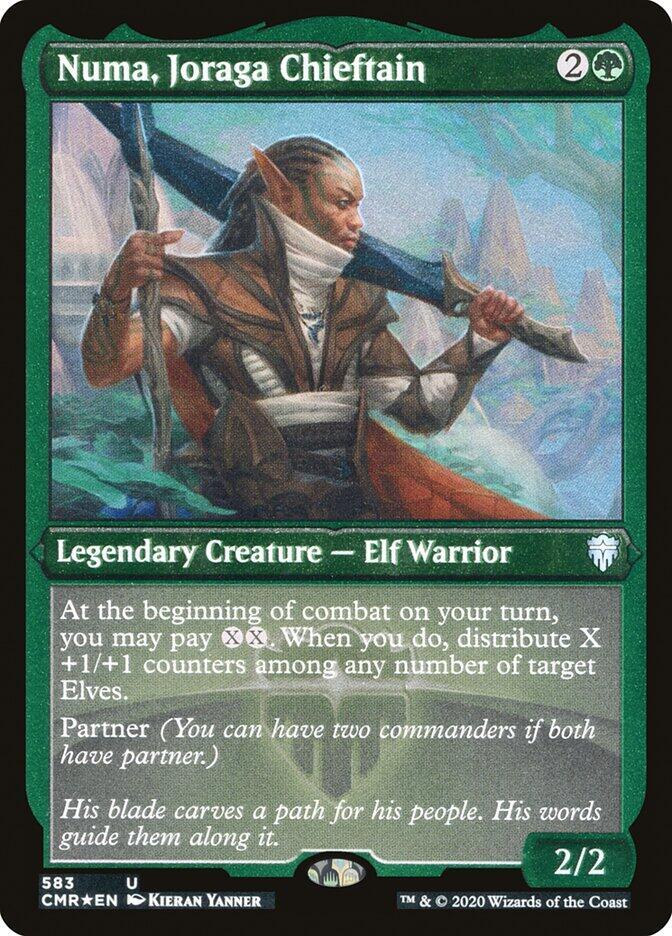 Numa Joraga Chieftain Foil Etched 583 (Commander Legends)  - Foil | Good Games Modbury