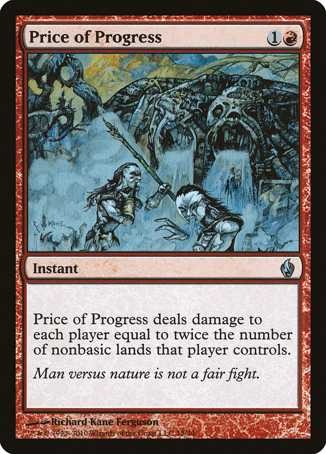 Price of Progress 18/34 (Premium Deck Series: Fire and Lightning)  - Foil | Good Games Modbury