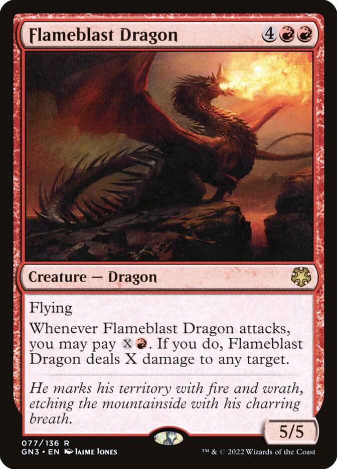 Flameblast Dragon 77/135 (Magic Game Night: Free-For-All)  | Good Games Modbury