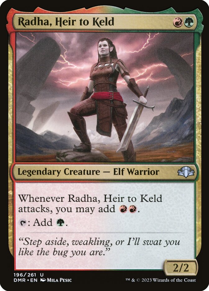 Radha, Heir to Keld 196/261 (Dominaria Remastered)  - Foil | Good Games Modbury