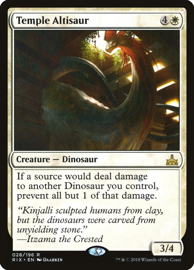 Temple Altisaur 28/196 (Rivals of Ixalan)  | Good Games Modbury