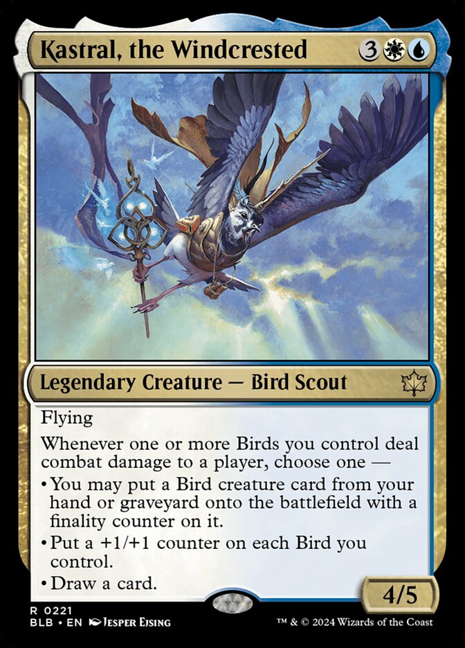 Kastral, the Windcrested 221 (Bloomburrow)  - Foil | Good Games Modbury