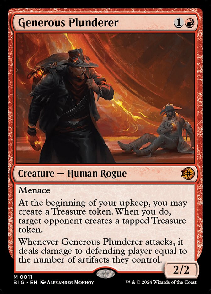 Generous Plunderer 11 (Outlaws of Thunder Junction: The Big Score)  - Foil | Good Games Modbury