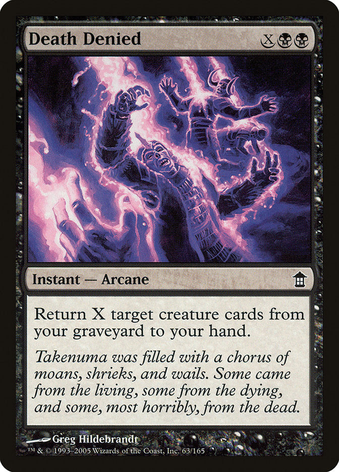 Death Denied 63/165 (Saviors of Kamigawa)  | Good Games Modbury
