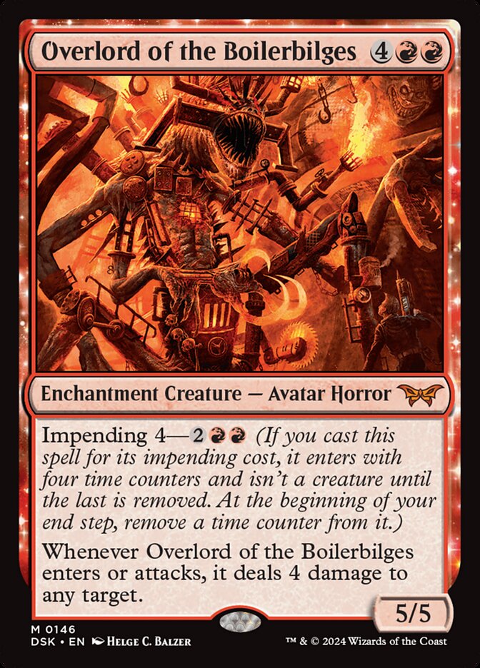 Overlord of the Boilerbilges 146 (Duskmourn: House of Horror)  - Foil | Good Games Modbury