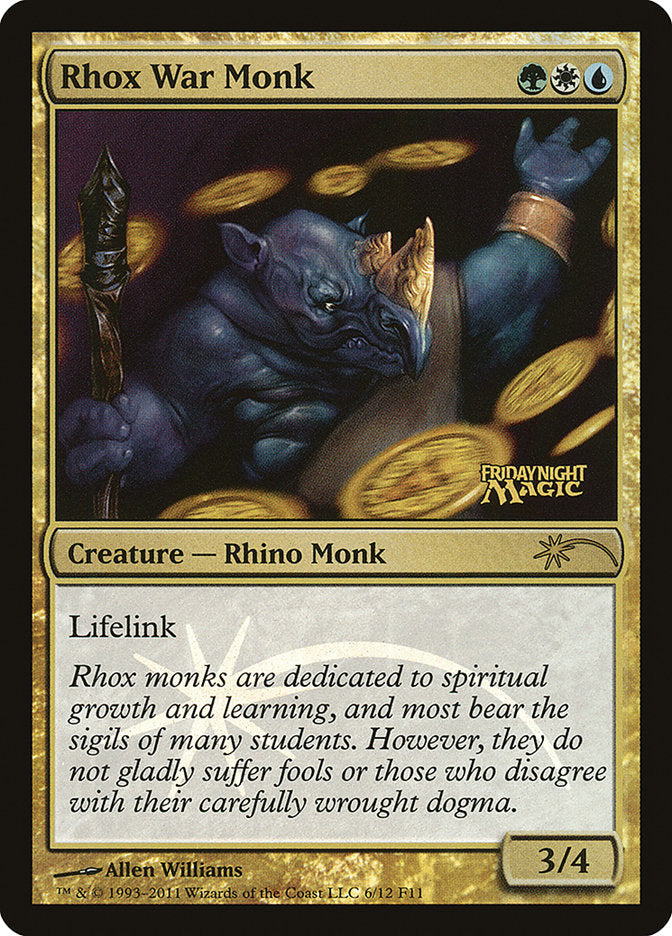 Rhox War Monk 6/12 (FNM Promos)  - Foil | Good Games Modbury