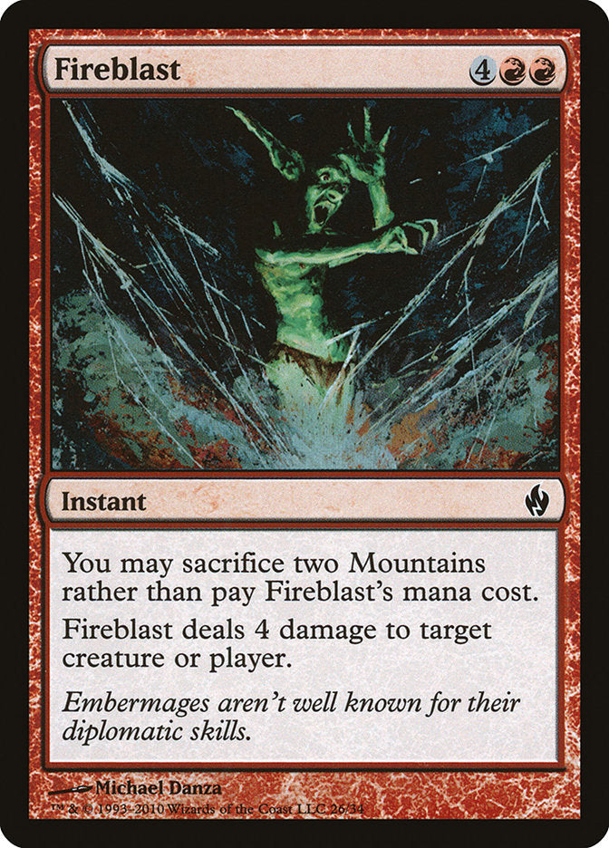 Fireblast 26/34 (Premium Deck Series: Fire and Lightning)  - Foil | Good Games Modbury