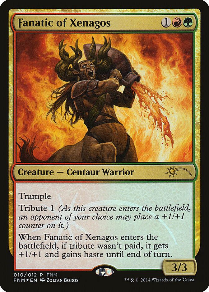 Fanatic of Xenagos 10/12 (FNM Promos)  - Foil | Good Games Modbury