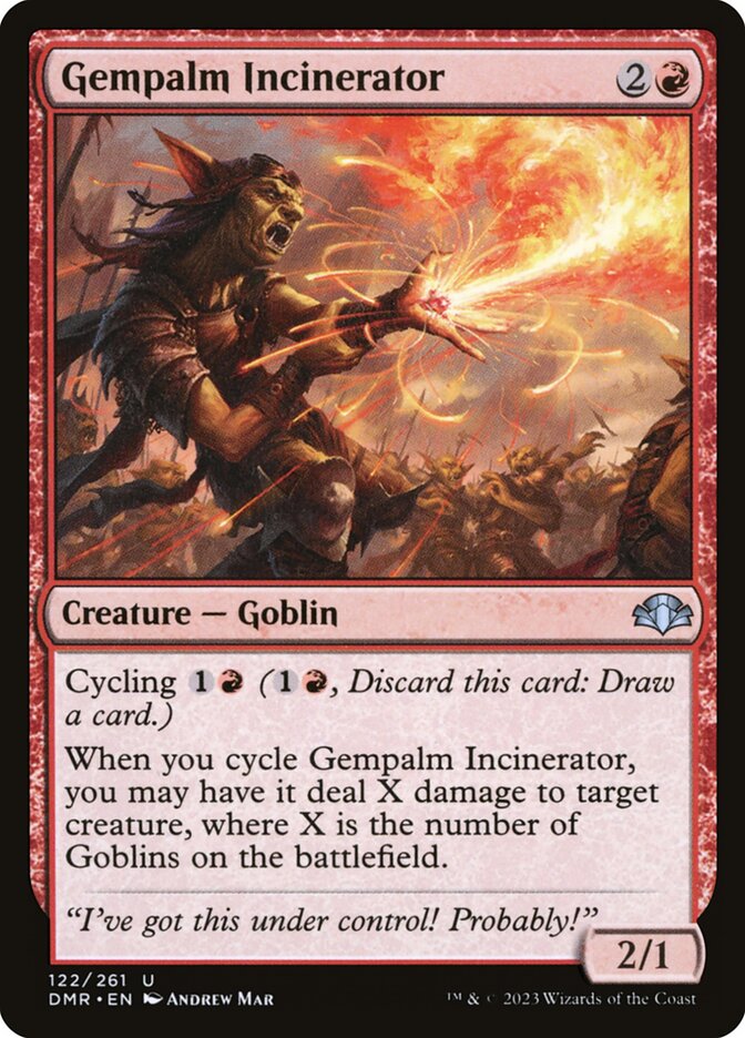 Gempalm Incinerator 122/261 (Dominaria Remastered)  | Good Games Modbury
