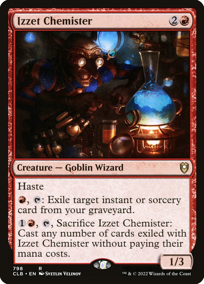 Izzet Chemister 798/361 (Commander Legends: Battle for Baldur's Gate)  | Good Games Modbury