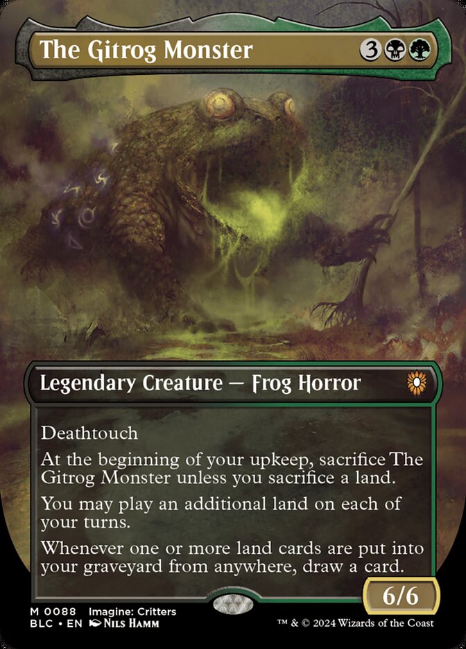 The Gitrog Monster 88 (Commander: Bloomburrow)  - Borderless | Good Games Modbury