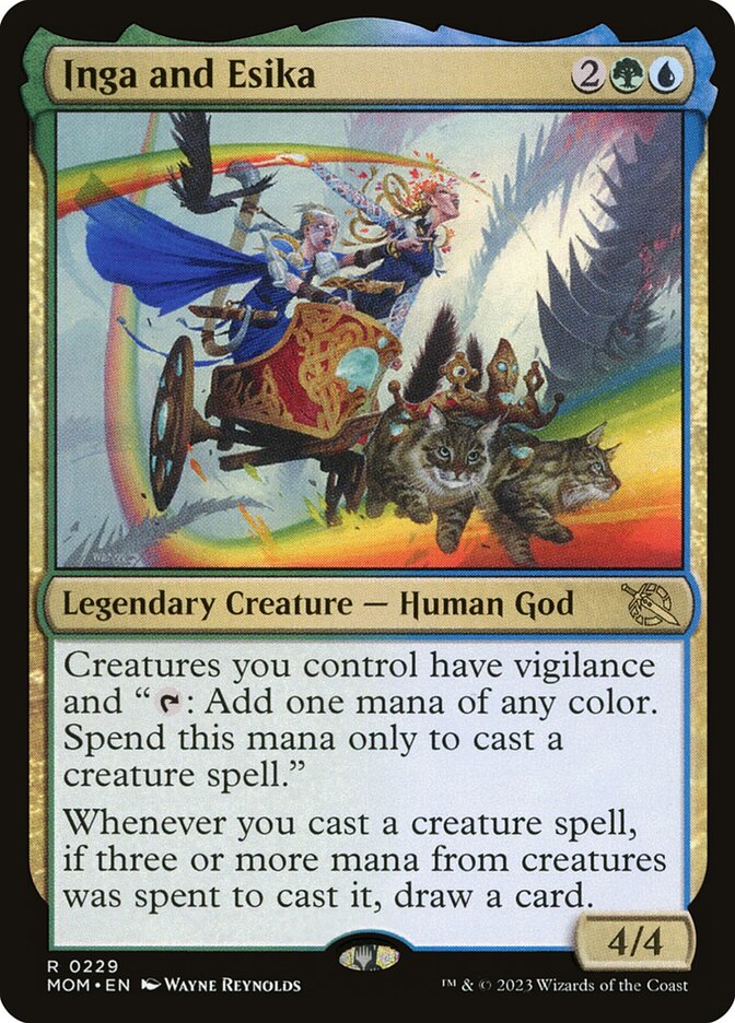 Inga and Esika 229/291 (March of the Machine)  - Foil | Good Games Modbury
