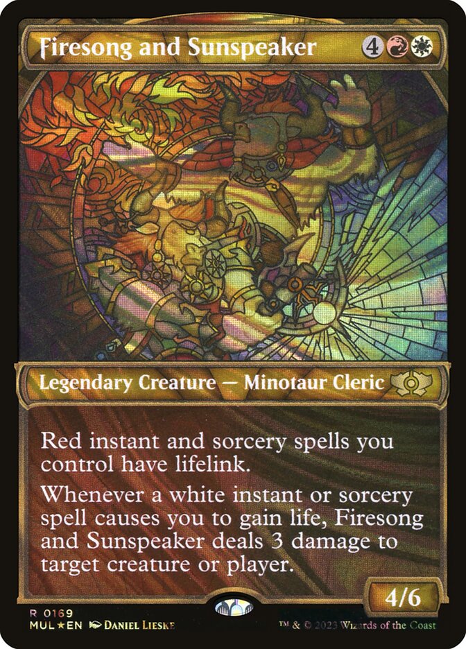 Firesong and Sunspeaker 169 (March of the Machine: Multiverse Legends)  - Showcase Halo Foil | Good Games Modbury