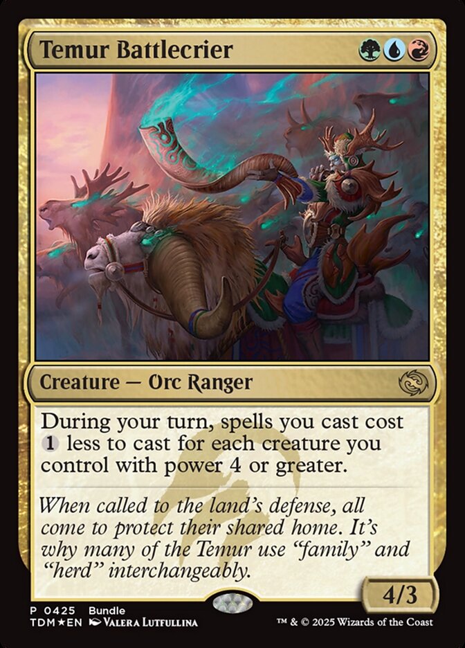 Temur Battlecrier TDM Bundle 425 (Unique and Miscellaneous Promos)  - Foil | Good Games Modbury