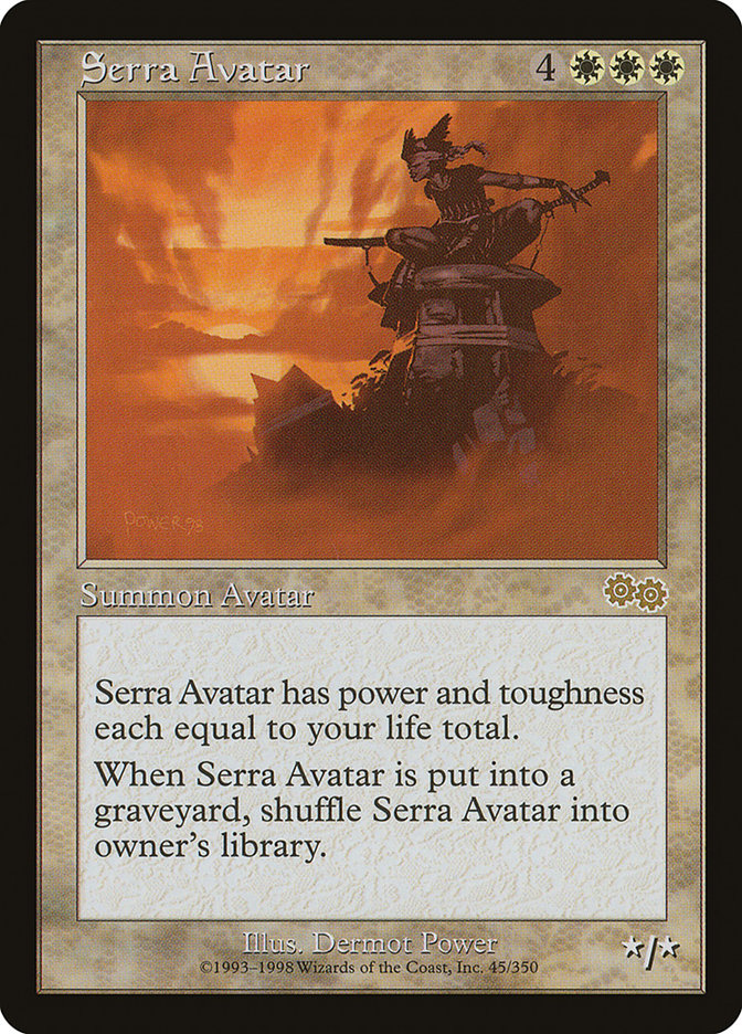 Serra Avatar 45/350 (Urza's Saga)  | Good Games Modbury