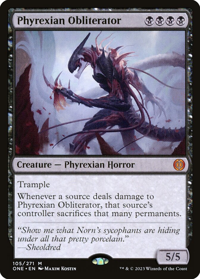 Phyrexian Obliterator 105/271 (Phyrexia: All Will Be One)  | Good Games Modbury