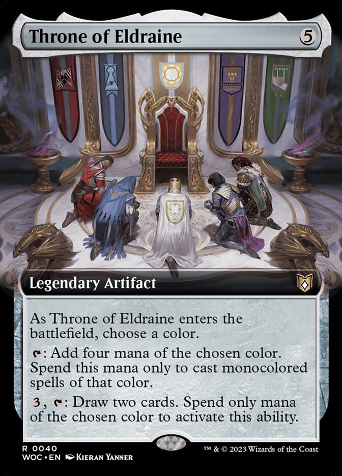 Throne of Eldraine 40/173 (Commander: Wilds of Eldraine)  - Extended Art Foil | Good Games Modbury