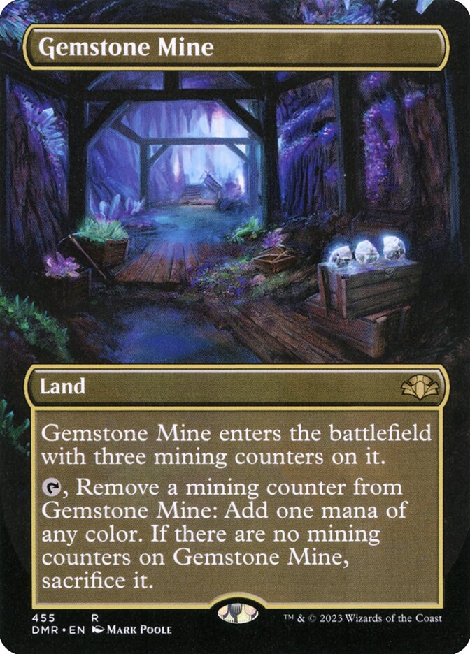 Gemstone Mine 455/261 (Dominaria Remastered)  - Borderless | Good Games Modbury
